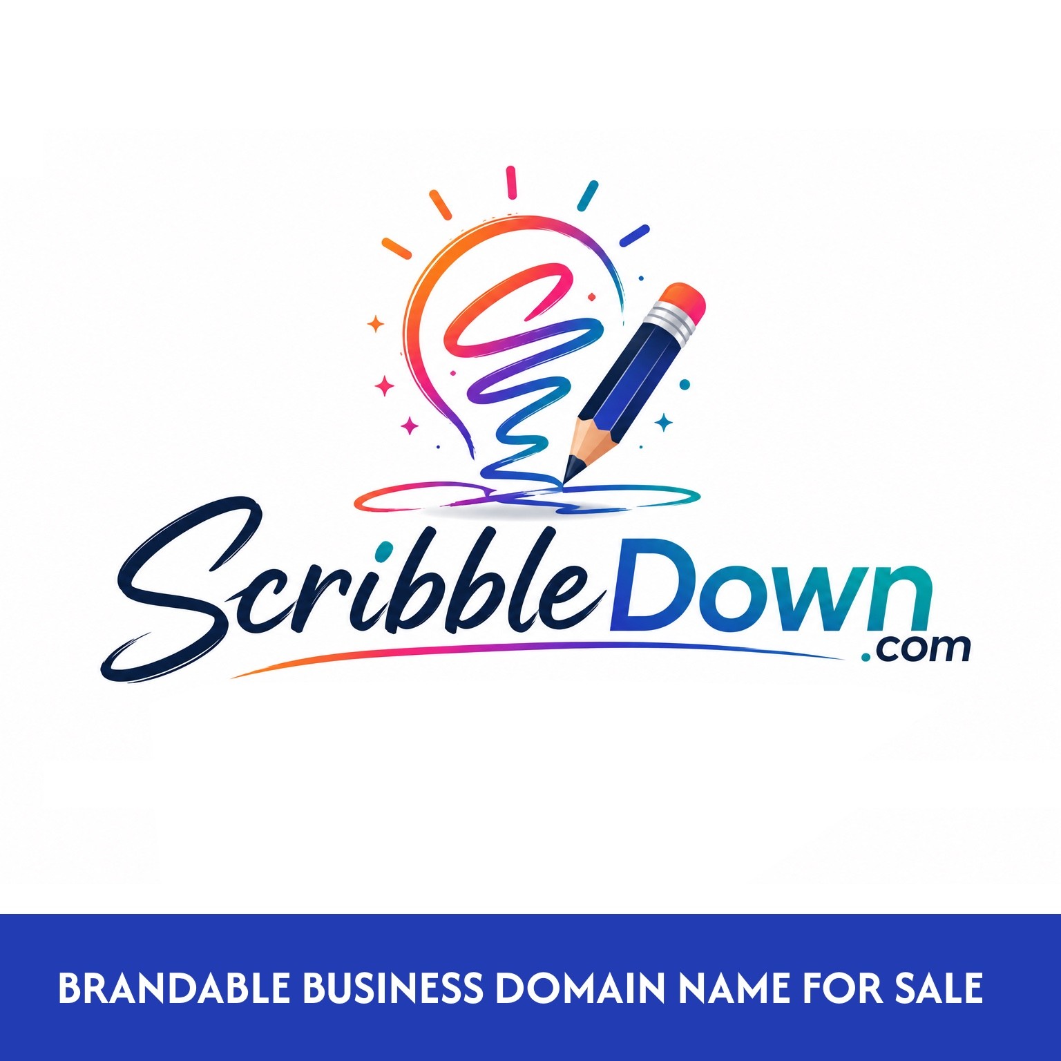 ScribbleDown .com BUSINESS DOMAIN NAME FOR SALE. Art Design AI «Dictionary Term»