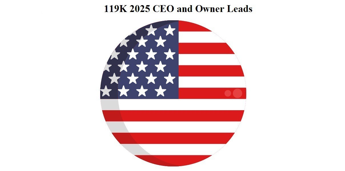 119 K 2025 USA CEO and Owner Email Database Sales Leads list Marketing