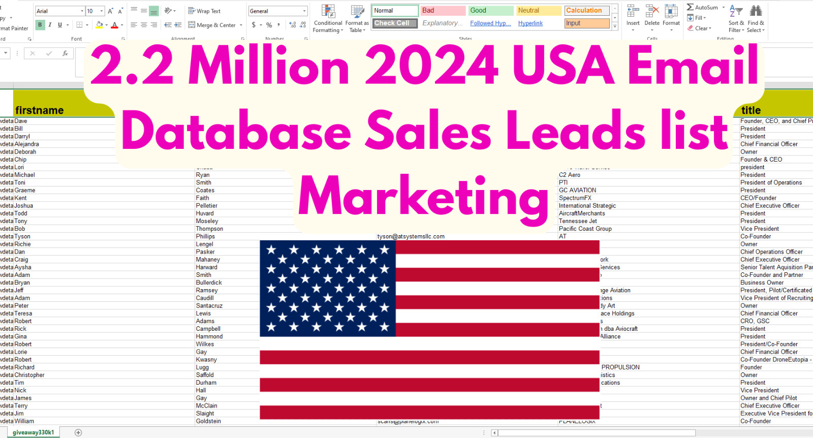 2 Million 2024 USA Email Database Sales Leads list For Marketing | CRM Ready Lis