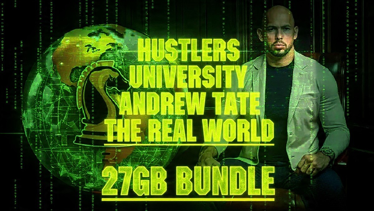 ANDREW TATE – HUSTLER’S UNIVERSITY + TRW 27GB FULL COURSE BUNDLE 🔥